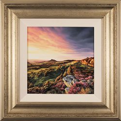 Suzie Emery, Original acrylic painting on board, Yorkshire Moors Large image. Click to enlarge