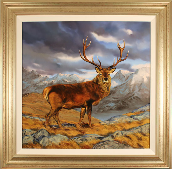 Natalie Stutely, Original oil painting on panel, Glen Etive, Rannoch Moor 