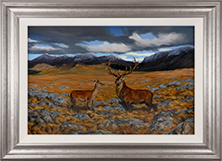 Natalie Stutely, Original oil painting on panel, Autumn in Glen Etive