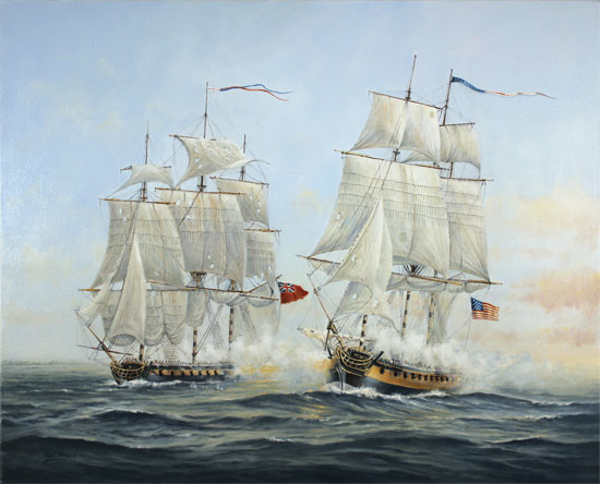 Neil Foggo, Original oil painting on canvas, A Battle Joined 