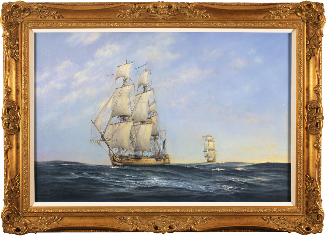 Neil Foggo, Original oil painting on canvas, Hermione Makes Her Escape. Click to enlarge