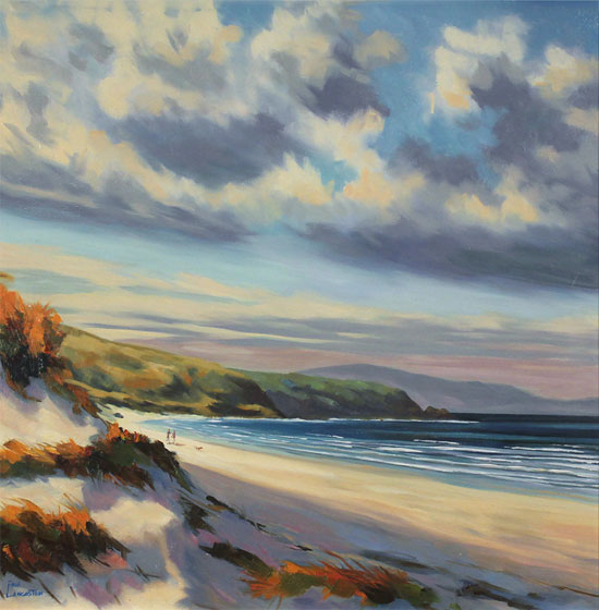 Paul Lancaster, Original oil painting on panel, Beyond the Dunes Without frame image. Click to enlarge