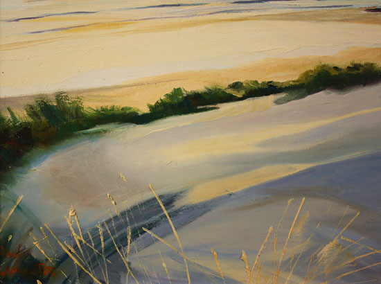 Paul Lancaster, Original oil painting on panel, Soft Sands Signature image. Click to enlarge