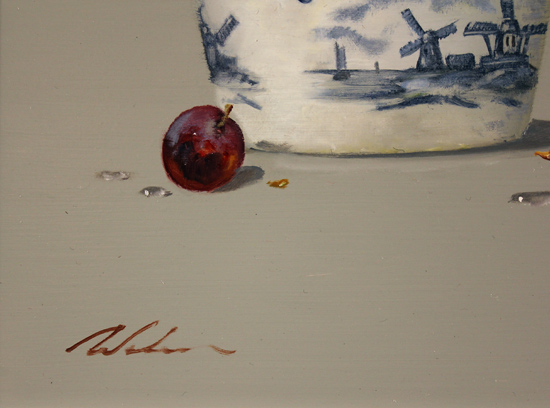 Paul Wilson, Original oil painting on panel, Grapes Signature image. Click to enlarge