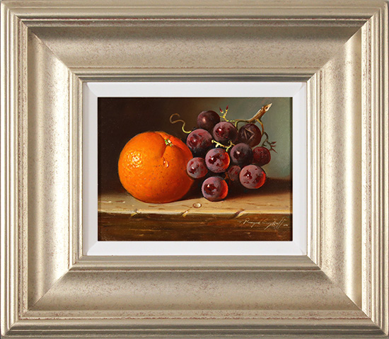 Raymond Campbell, Original oil painting on panel, Mixed Fruit
