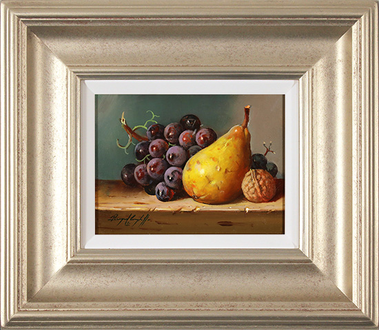 Raymond Campbell, Original oil painting on panel, Fruit and Nut