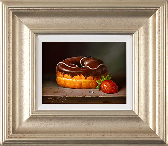 Raymond Campbell, Original oil painting on panel, A Stolen Moment, click to enlarge
