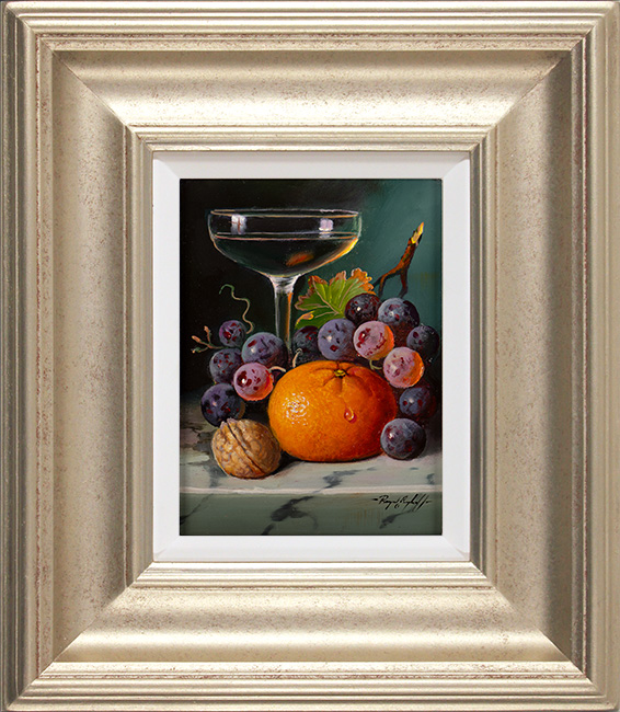 Raymond Campbell, Original oil painting on panel, Apéritif