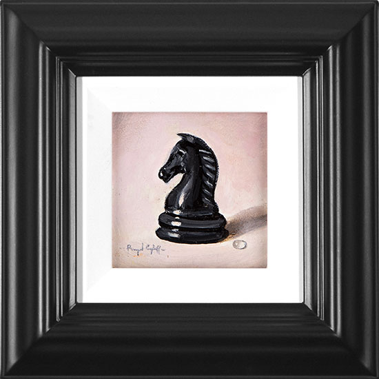 Raymond Campbell, Original oil painting on panel, Black Knight