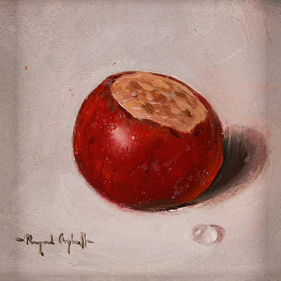 Raymond Campbell, Original oil painting on panel, Conker