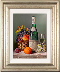Raymond Campbell, Original oil painting on panel, Bourgogne Chardonnay, 1994