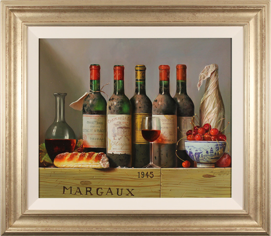 Raymond Campbell, Original oil painting on panel, The Vintner's Finest, click to enlarge