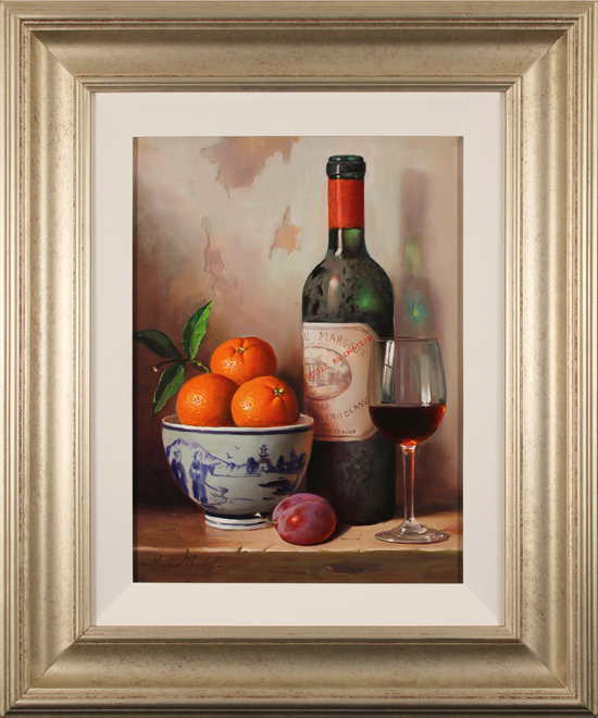 Raymond Campbell, Original oil painting on panel, Chateau Margaux, 1961