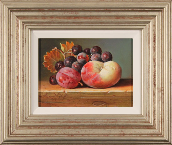 Raymond Campbell, Original oil painting on panel, Mixed Fruit