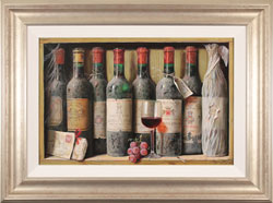Raymond Campbell, Original oil painting on panel, Finest from the Cellar