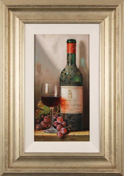 Raymond Campbell, Original oil painting on panel, Chateau Latour, 1966, click to enlarge