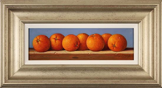Raymond Campbell, Original oil painting on panel, Oranges, click to enlarge