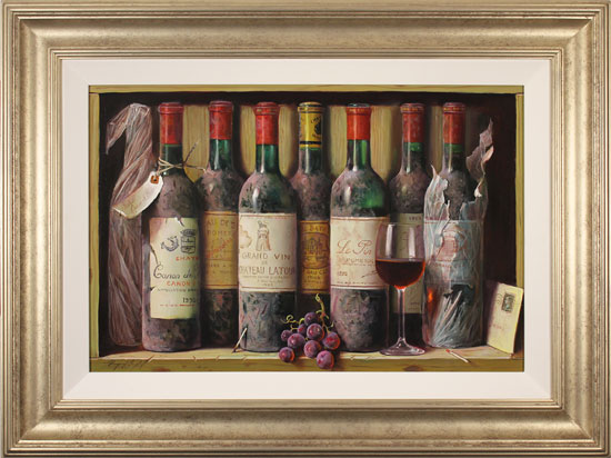 Raymond Campbell, Original oil painting on panel, Cellar Favourites 