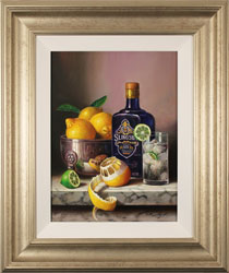 Raymond Campbell, Original oil painting on panel, Gin and Tonic Large image. Click to enlarge