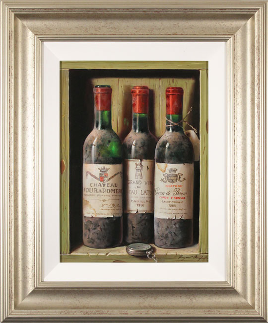 Raymond Campbell, Original oil painting on panel, A Triple Vintage, click to enlarge