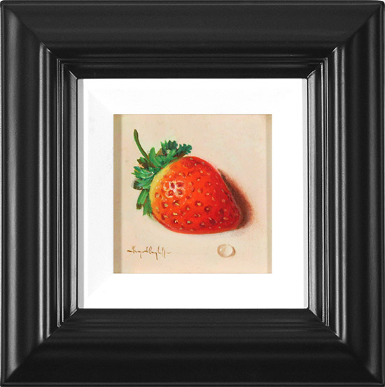 Raymond Campbell, Original oil painting on panel, Strawberry , click to enlarge
