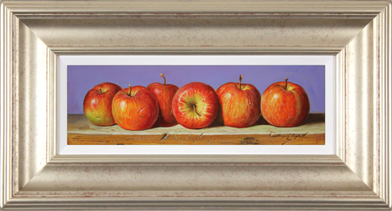 Raymond Campbell, Original oil painting on panel, Apples 