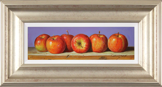 Raymond Campbell, Original oil painting on panel, Apples
