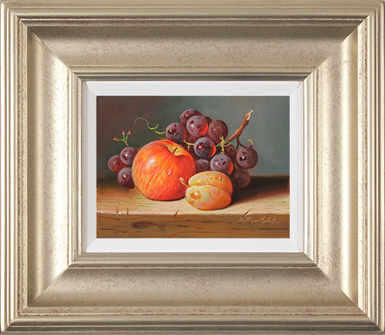 Raymond Campbell, Original oil painting on panel, Fresh Fruit  