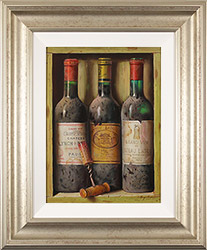 Raymond Campbell, Original oil painting on panel, Treasures of the Cellar  Large image. Click to enlarge