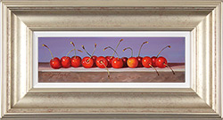 Raymond Campbell, Original oil painting on panel, Cherries