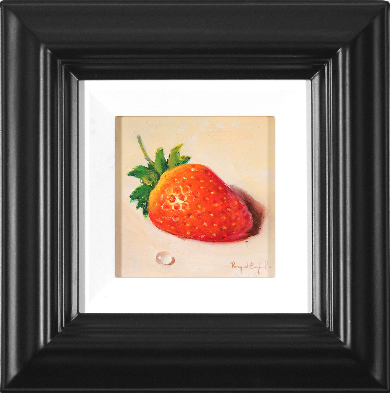 Raymond Campbell, Original oil painting on panel, Strawberry. Click to enlarge