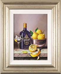 Raymond Campbell, Original oil painting on panel, A Tipple and a Twist