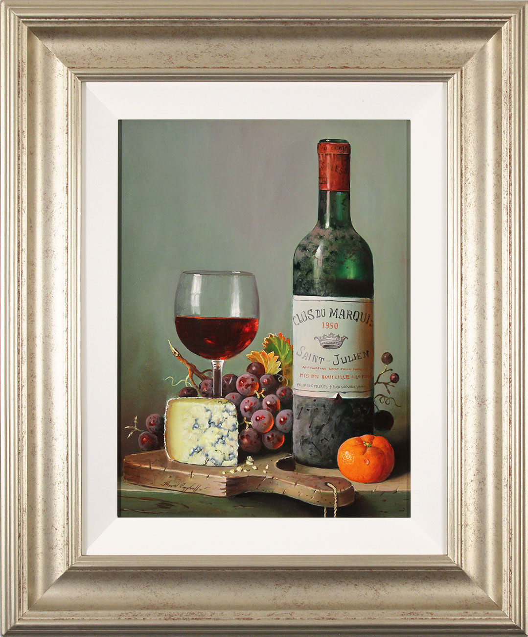 Raymond Campbell, Original oil painting on panel, Clos du Marquis, 1990. Click to enlarge