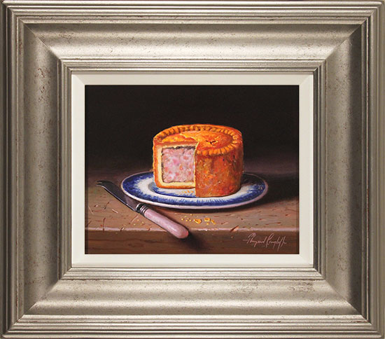 Raymond Campbell, Original oil painting on panel, Pork Pie