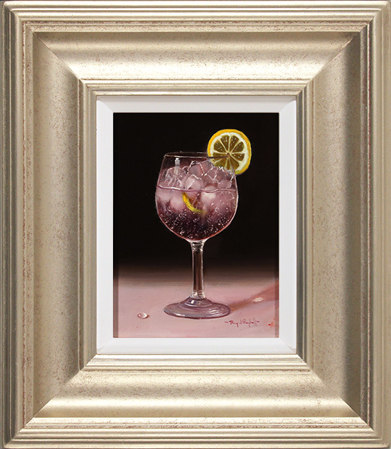 Raymond Campbell, Original oil painting on panel, Slice of Lemon 