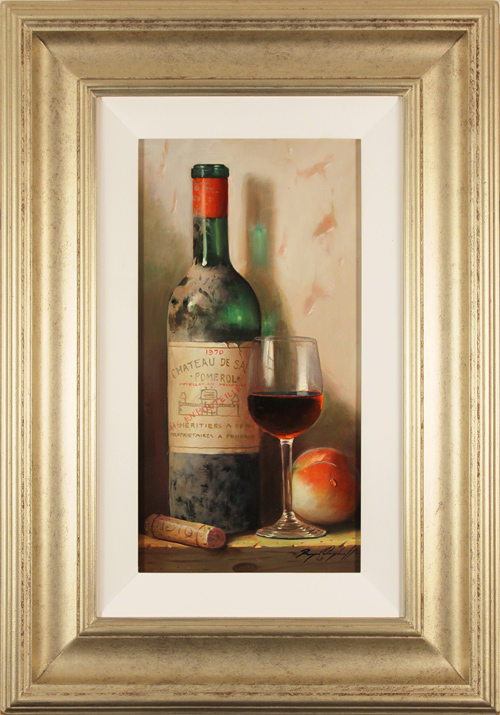 Raymond Campbell, Original oil painting on panel, Chateau de Sales, 1970