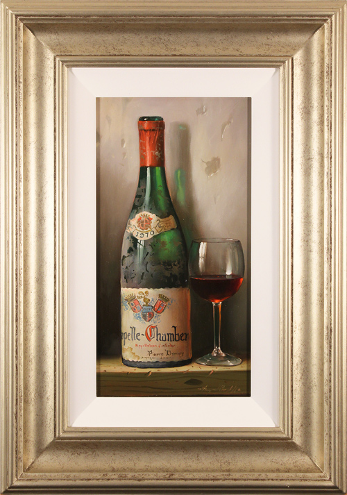 Raymond Campbell, Original oil painting on panel, Chapelle Chambertin, 1970