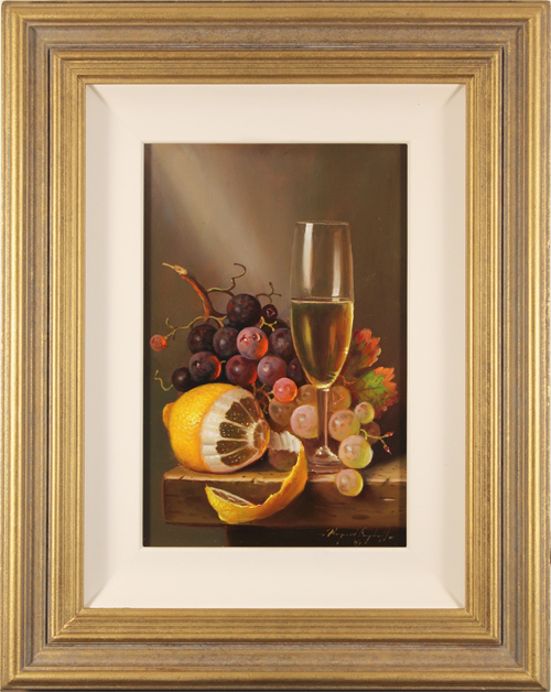 Raymond Campbell, Original oil painting on panel, Santé