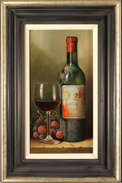 Raymond Campbell, Original oil painting on panel, Chateaux Moulinet 1988, click to enlarge