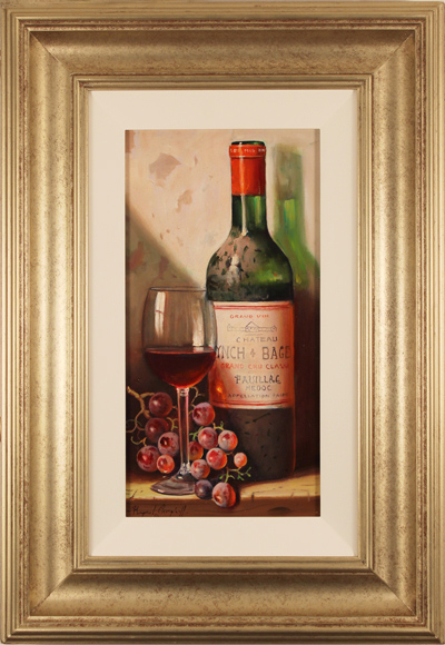 Raymond Campbell, Original oil painting on panel, Chateau Lynch and Bage Grand Cru Classe, click to enlarge