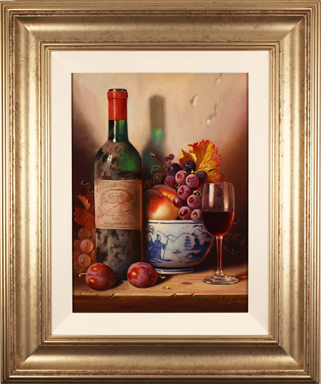 Raymond Campbell, Original oil painting on panel, Chateau Margaux, 1985, click to enlarge