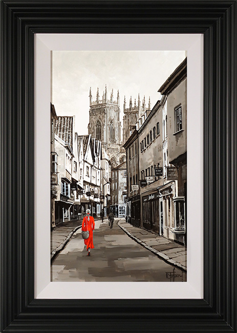Richard Telford, Original oil painting on panel, Low Petergate, York, click to enlarge