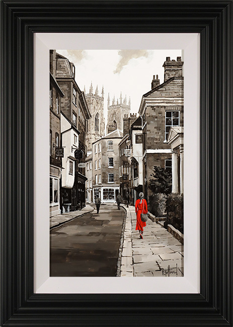 Richard Telford, Original oil painting on panel, Low Petergate, York 