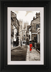 Richard Telford, Original oil painting on panel, Low Petergate, York