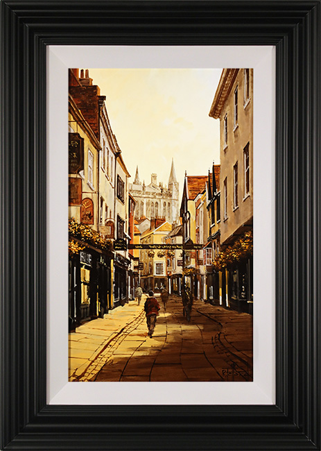 Richard Telford, Original oil painting on panel, Stonegate, York, click to enlarge