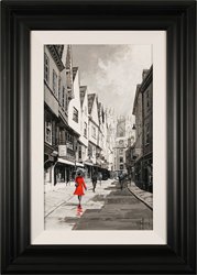 Richard Telford, Original oil painting on panel, Stroll Down The Shambles Large image. Click to enlarge