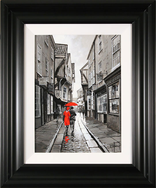 Richard Telford, Original oil painting on panel, The Shambles, York, click to enlarge