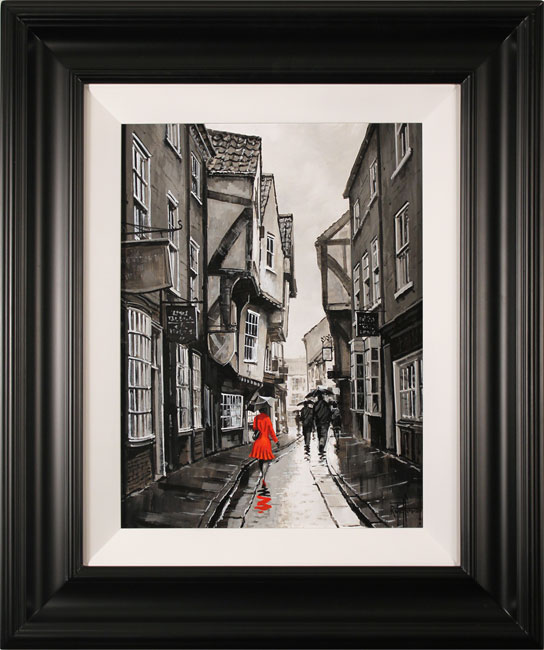 Richard Telford, Original oil painting on panel, The Shambles, York, click to enlarge
