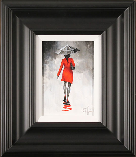 Richard Telford, Original oil painting on panel, The Red Coat, click to enlarge