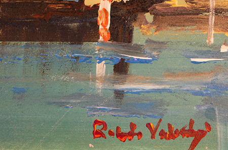 Roberto Luigi Valente, Original acrylic painting on board, Portofino Signature image. Click to enlarge